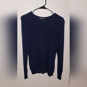 Charter Club Women's Deep Blue       100 % Cashmere Crewneck Sweater